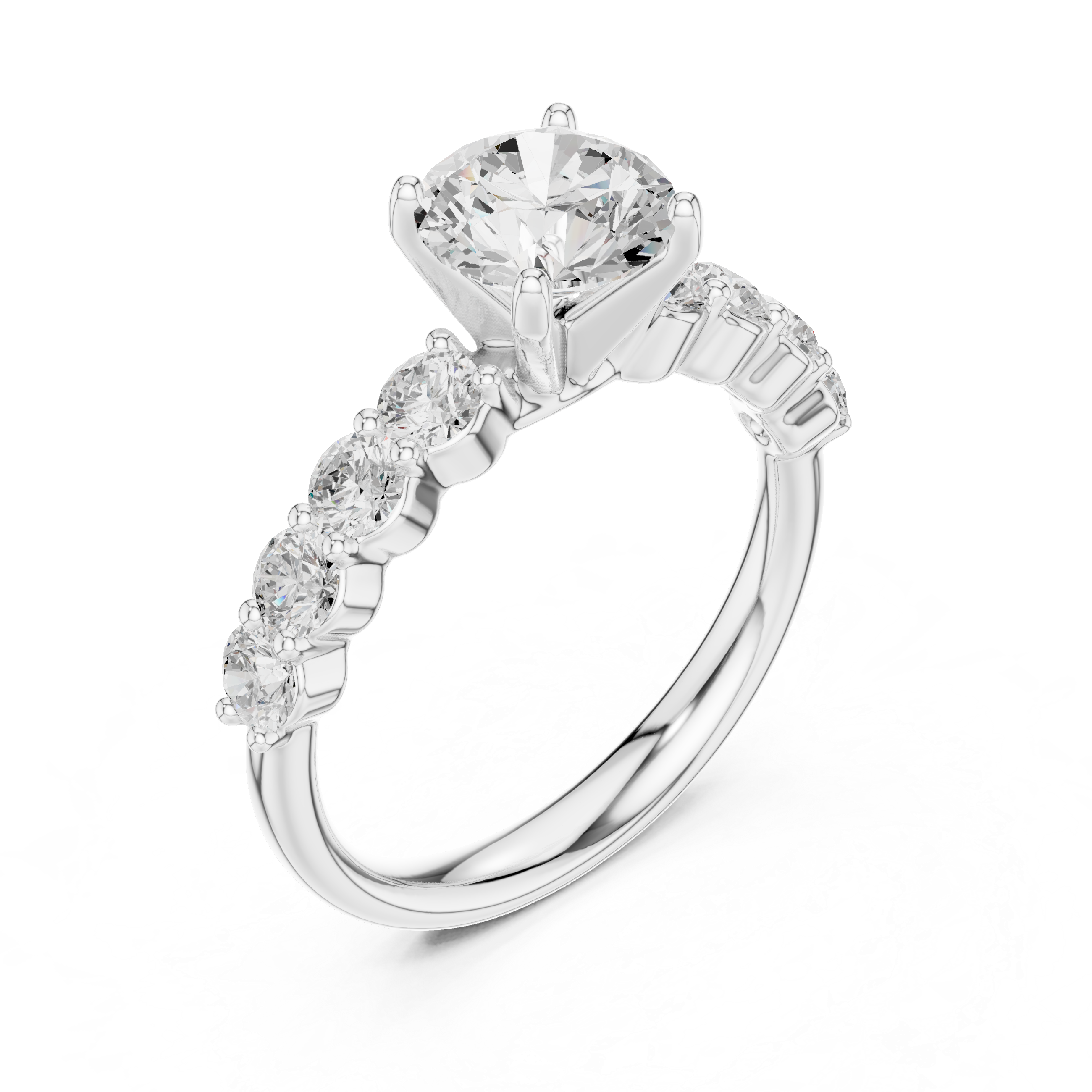 2.15 Carat Round Cut Lab-Grown Diamond Solitaire Ring in 14K / 18K Gold , VVS1 Clarity – SGL Certified
