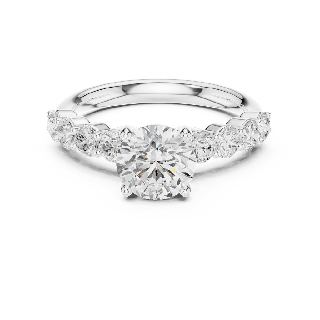 2.15 Carat Round Cut Lab-Grown Diamond Solitaire Ring in 14K / 18K Gold , VVS1 Clarity – SGL Certified
