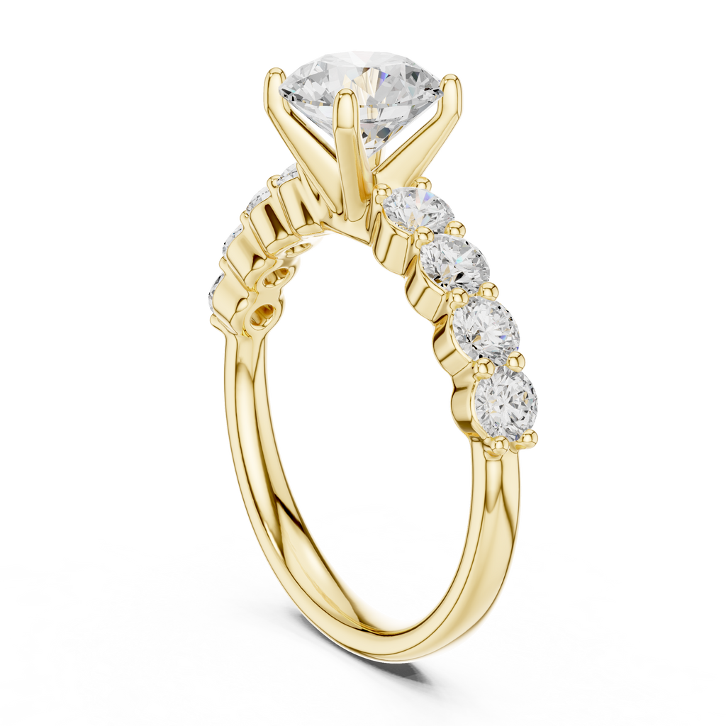 2.15 Carat Round Cut Lab-Grown Diamond Solitaire Ring in 14K / 18K Gold , VVS1 Clarity – SGL Certified