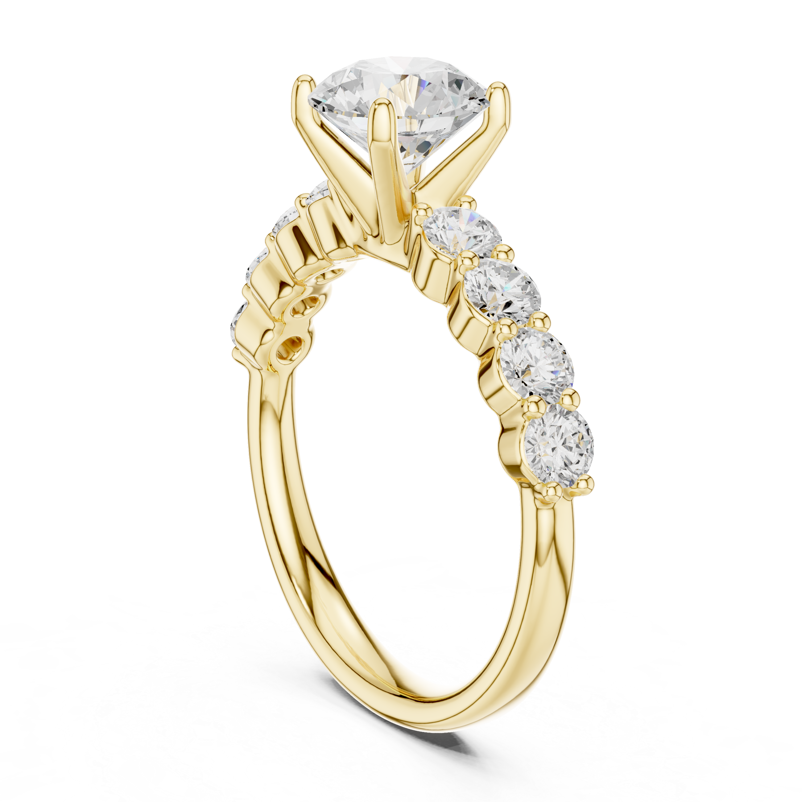 2.15 Carat Round Cut Lab-Grown Diamond Solitaire Ring in 14K / 18K Gold , VVS1 Clarity – SGL Certified
