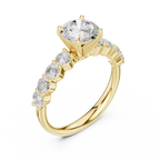 2.15 Carat Round Cut Lab-Grown Diamond Solitaire Ring in 14K / 18K Gold , VVS1 Clarity – SGL Certified