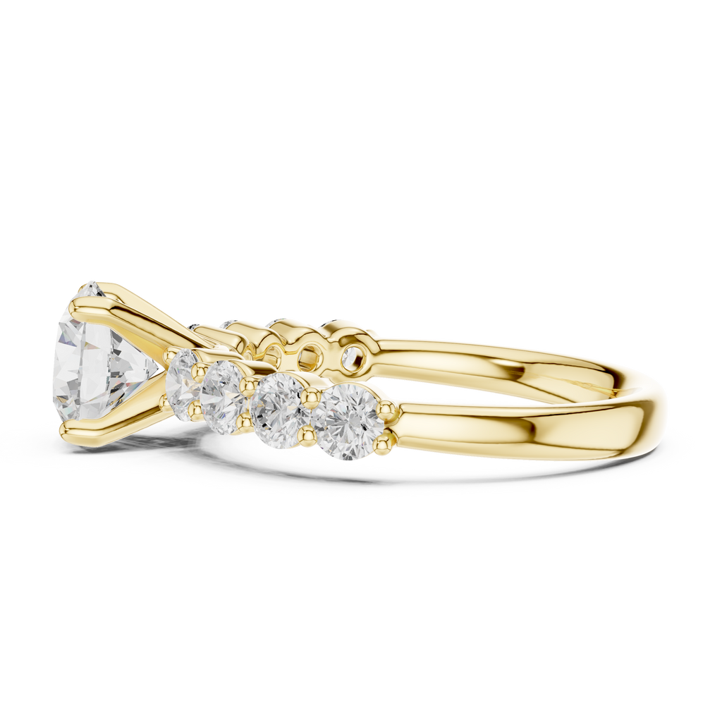 2.15 Carat Round Cut Lab-Grown Diamond Solitaire Ring in 14K / 18K Gold , VVS1 Clarity – SGL Certified