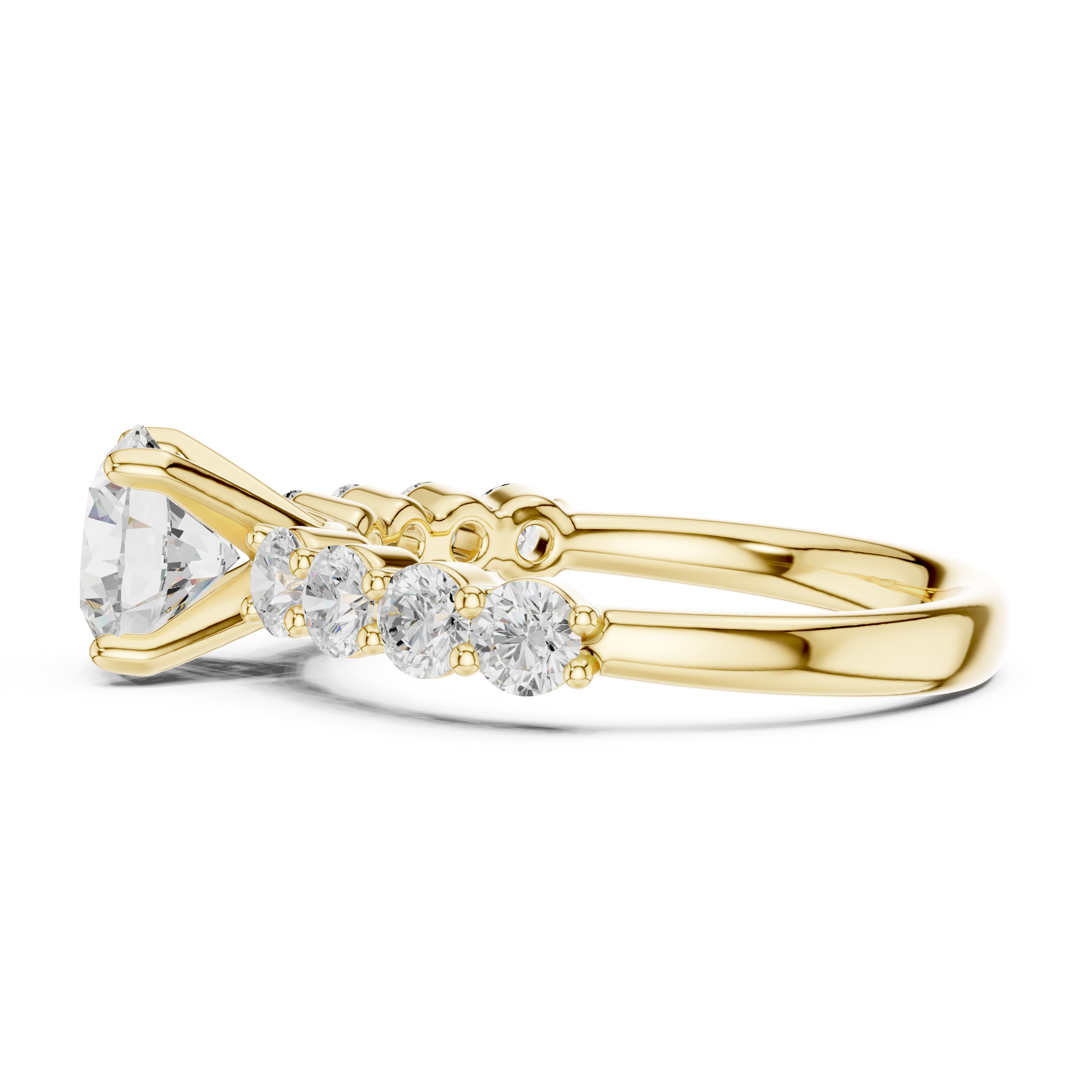 2.15 Carat Round Cut Lab-Grown Diamond Solitaire Ring in 14K / 18K Gold , VVS1 Clarity – SGL Certified
