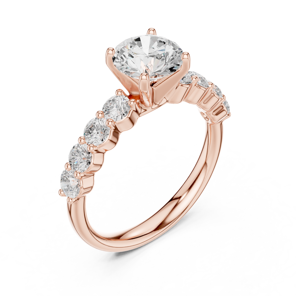2.15 Carat Round Cut Lab-Grown Diamond Solitaire Ring in 14K / 18K Gold , VVS1 Clarity – SGL Certified