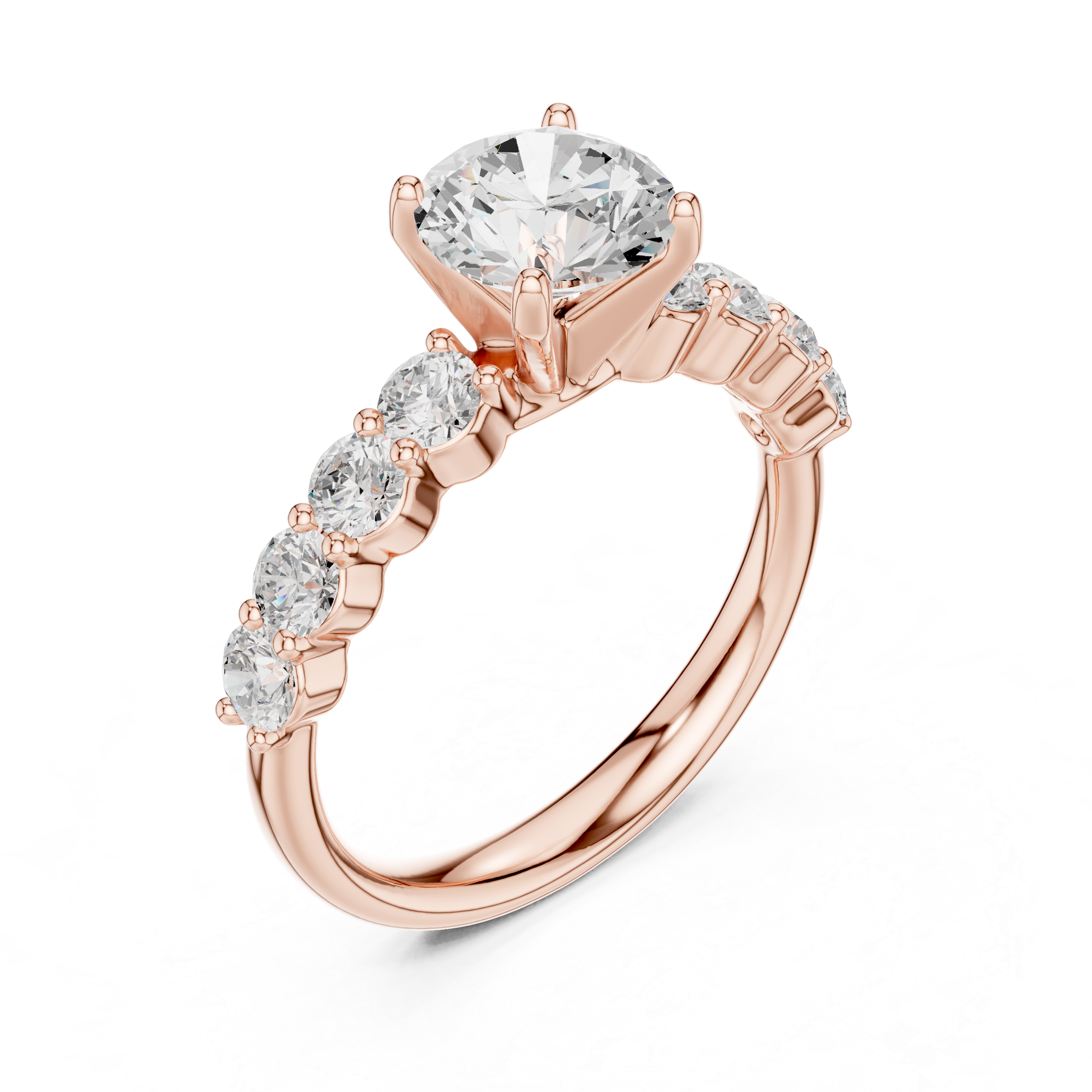 2.15 Carat Round Cut Lab-Grown Diamond Solitaire Ring in 14K / 18K Gold , VVS1 Clarity – SGL Certified