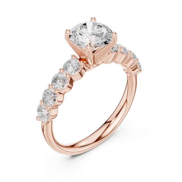 2.15 Carat Round Cut Lab-Grown Diamond Solitaire Ring in 14K / 18K Gold , VVS1 Clarity – SGL Certified