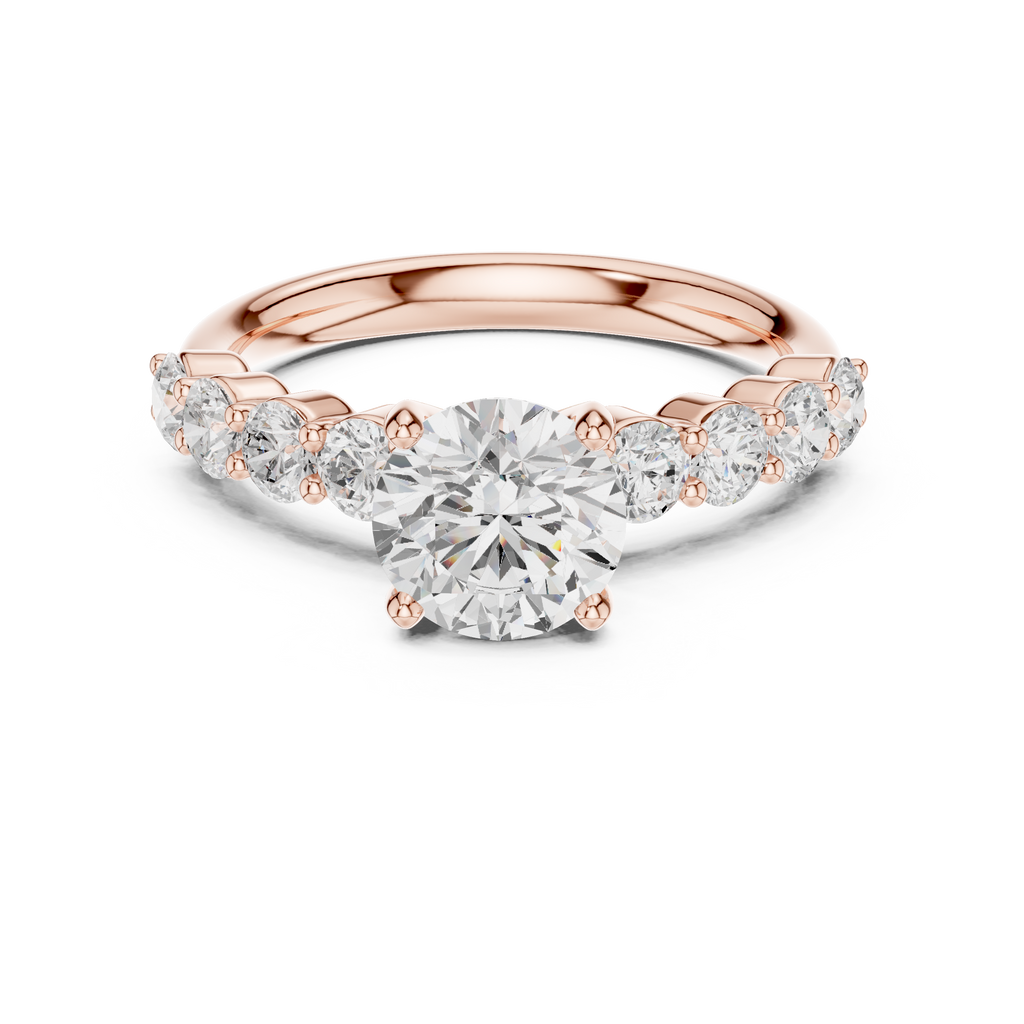 2.15 Carat Round Cut Lab-Grown Diamond Solitaire Ring in 14K / 18K Gold , VVS1 Clarity – SGL Certified