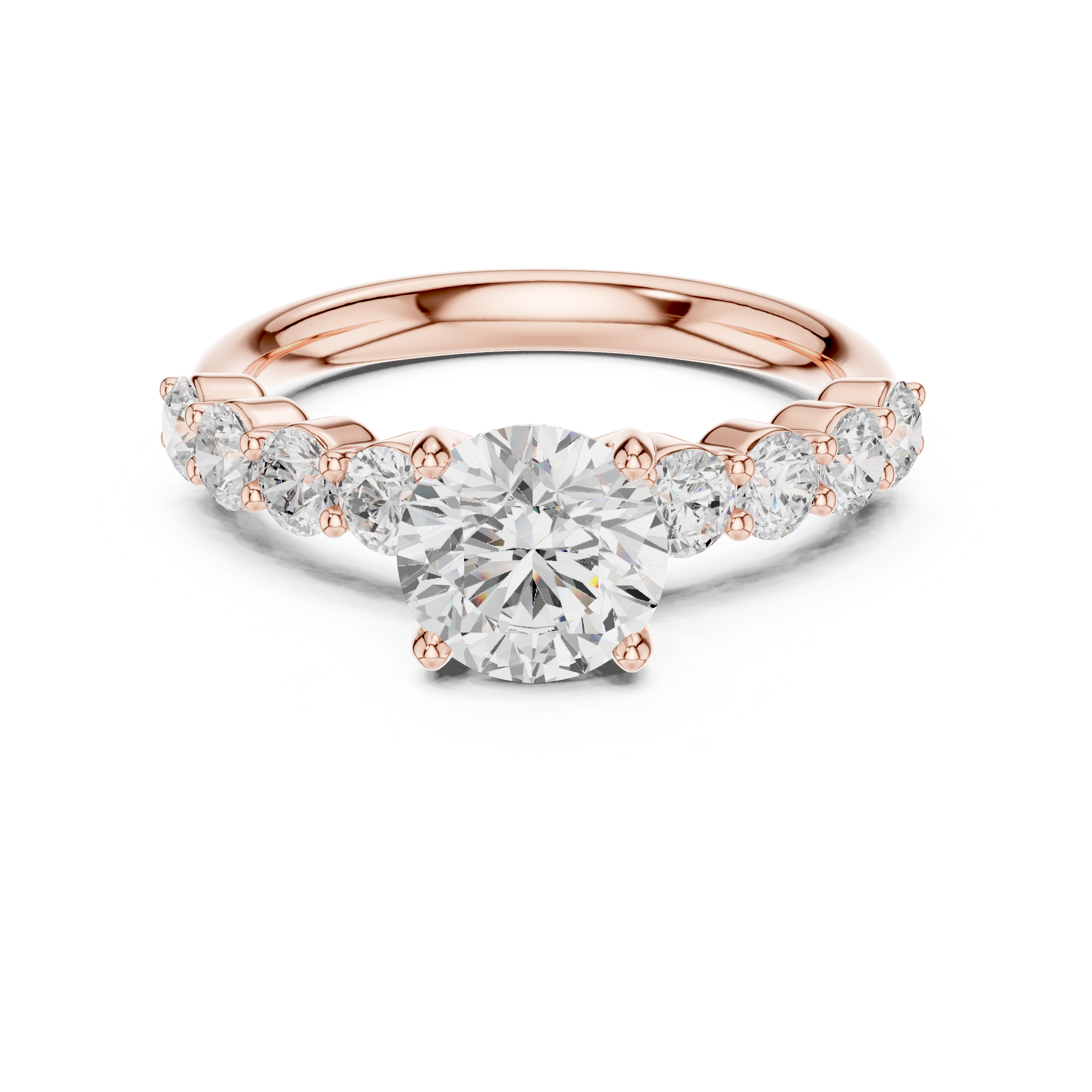 2.15 Carat Round Cut Lab-Grown Diamond Solitaire Ring in 14K / 18K Gold , VVS1 Clarity – SGL Certified