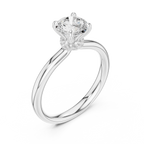 1.10 Carat Round Cut Lab-Grown Diamond Solitaire Ring in 14K / 18K Gold, VVS1 Clarity – SGL Certified