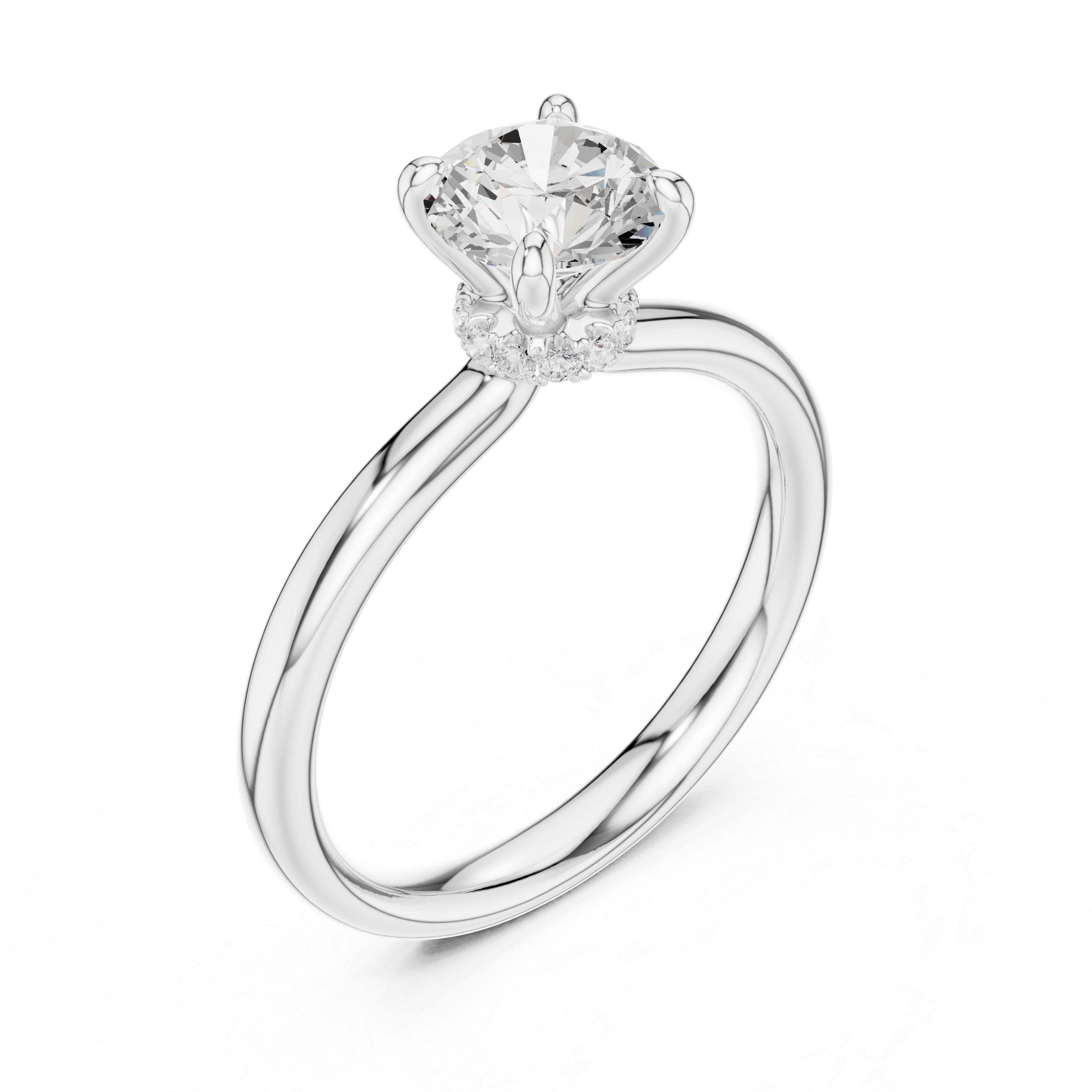 1.10 Carat Round Cut Lab-Grown Diamond Solitaire Ring in 14K / 18K Gold, VVS1 Clarity – SGL Certified