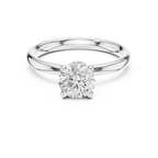1.10 Carat Round Cut Lab-Grown Diamond Solitaire Ring in 14K / 18K Gold, VVS1 Clarity – SGL Certified