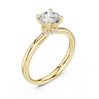 1.10 Carat Round Cut Lab-Grown Diamond Solitaire Ring in 14K / 18K Gold, VVS1 Clarity – SGL Certified