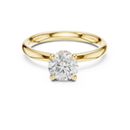 1.10 Carat Round Cut Lab-Grown Diamond Solitaire Ring in 14K / 18K Gold, VVS1 Clarity – SGL Certified