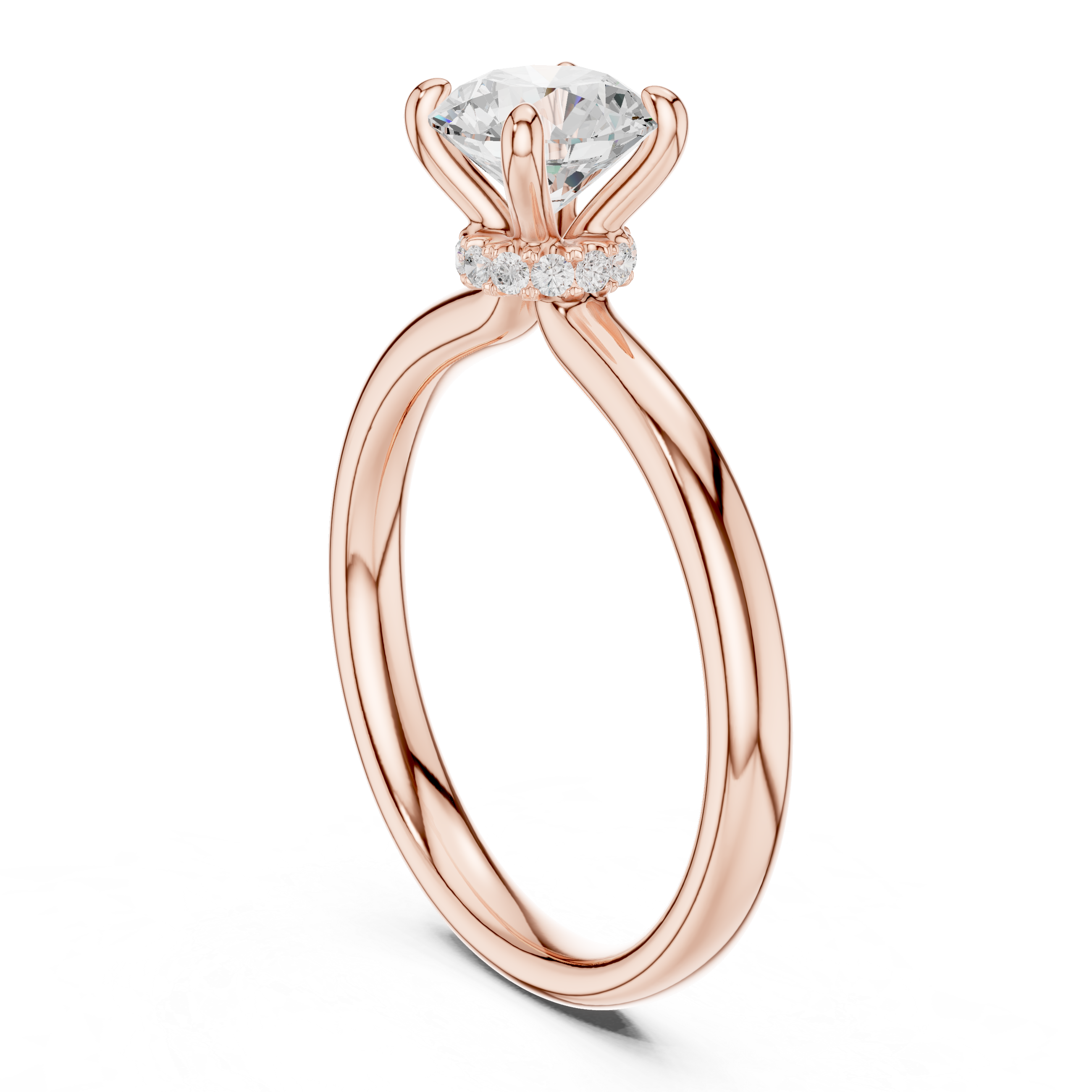 1.10 Carat Round Cut Lab-Grown Diamond Solitaire Ring in 14K / 18K Gold, VVS1 Clarity – SGL Certified