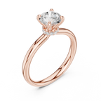 1.10 Carat Round Cut Lab-Grown Diamond Solitaire Ring in 14K / 18K Gold, VVS1 Clarity – SGL Certified