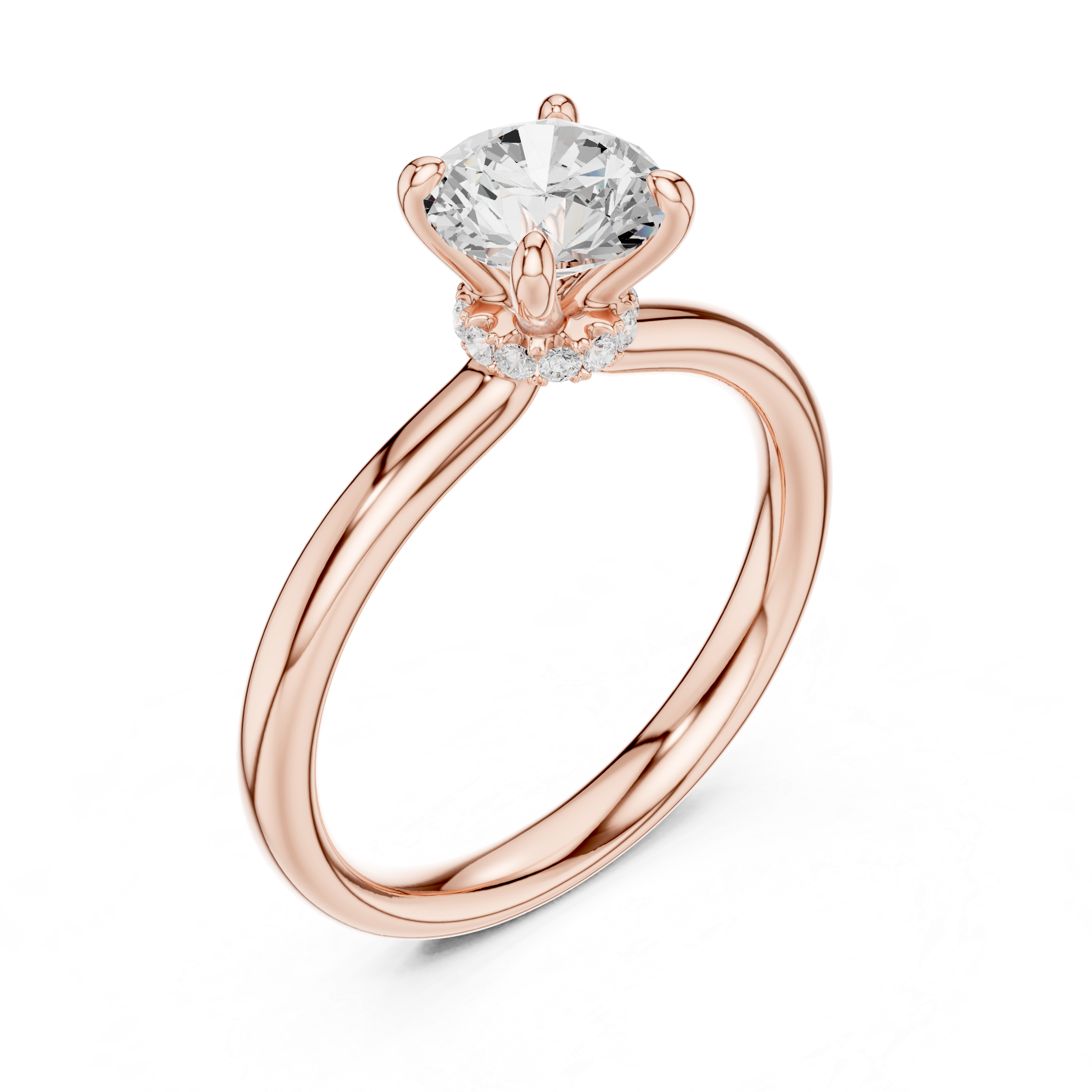 1.10 Carat Round Cut Lab-Grown Diamond Solitaire Ring in 14K / 18K Gold, VVS1 Clarity – SGL Certified