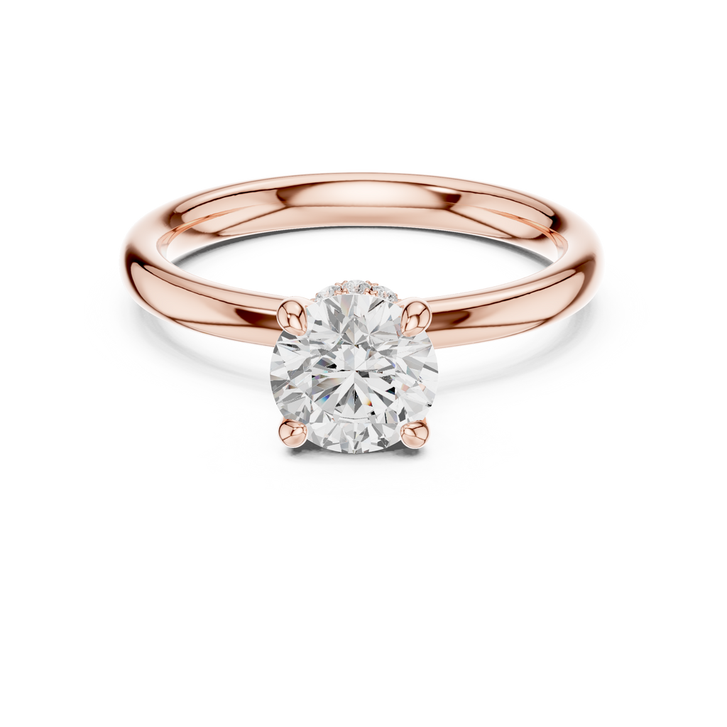 1.10 Carat Round Cut Lab-Grown Diamond Solitaire Ring in 14K / 18K Gold, VVS1 Clarity – SGL Certified