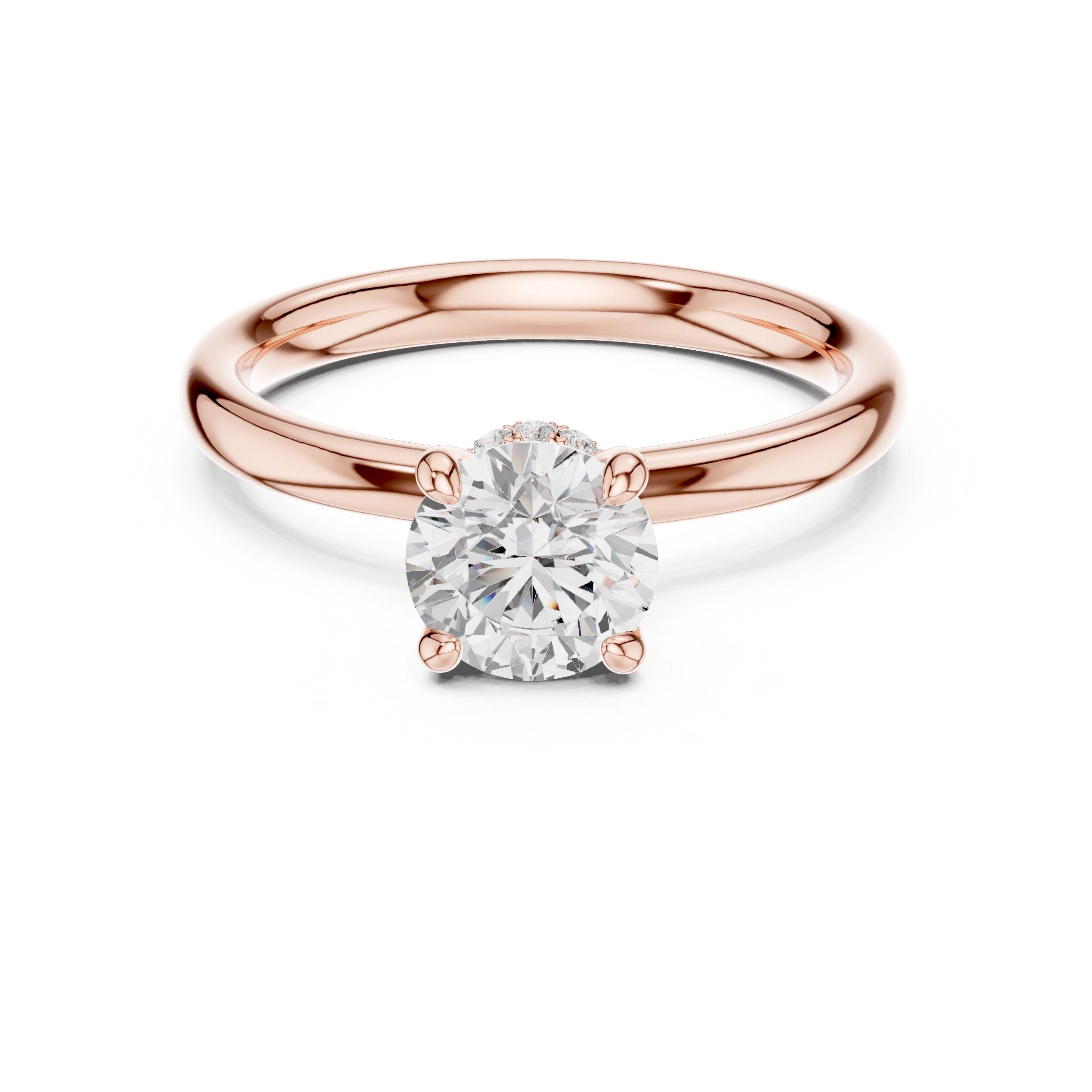 1.10 Carat Round Cut Lab-Grown Diamond Solitaire Ring in 14K / 18K Gold, VVS1 Clarity – SGL Certified