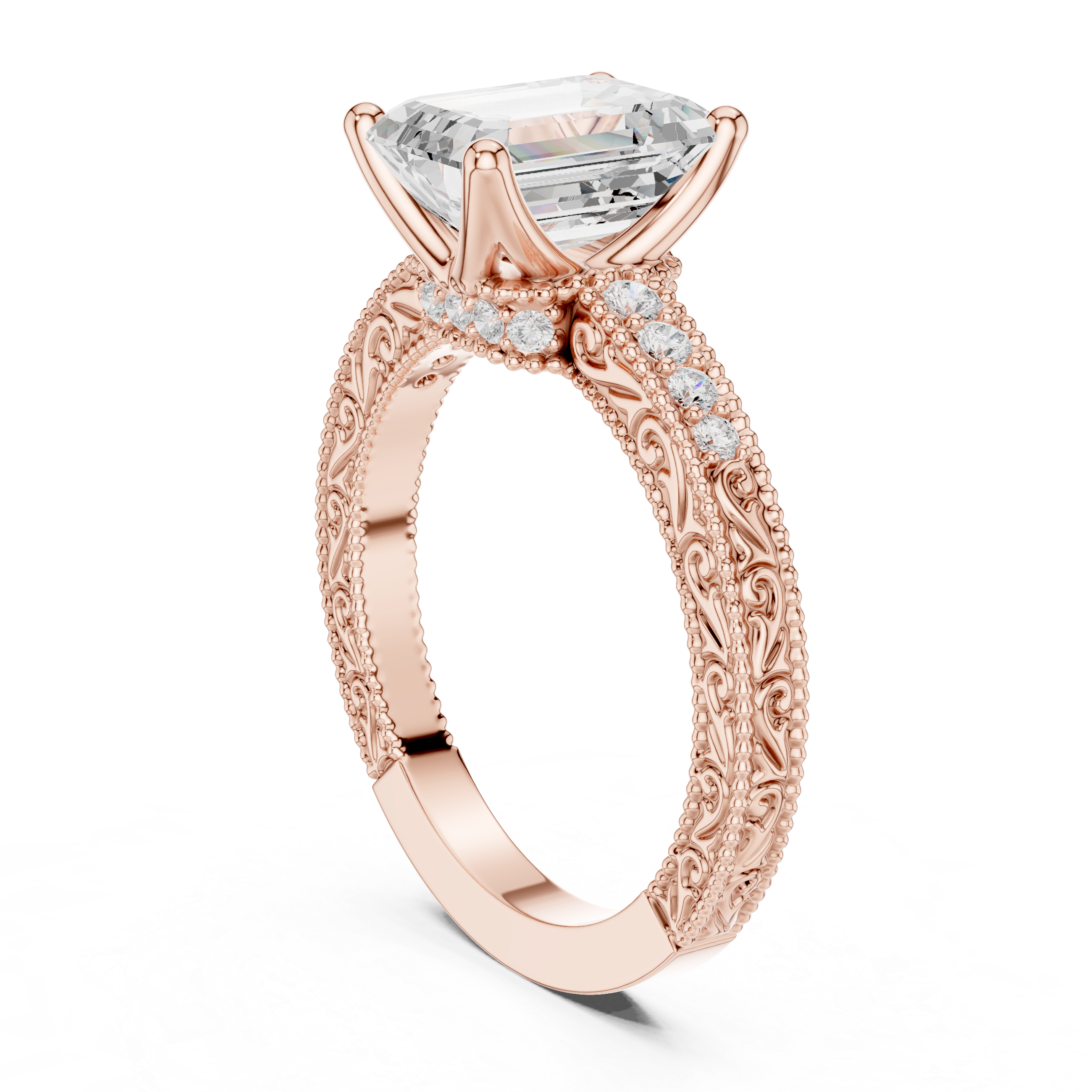 2.25 Carat Emerald Cut Lab-Grown Diamond Solitaire Ring in 14K / 18K Gold , VVS1 Clarity – SGL Certified