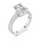 2.25 Carat Emerald Cut Lab-Grown Diamond Solitaire Ring in 14K / 18K Gold , VVS1 Clarity – SGL Certified