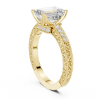 2.25 Carat Emerald Cut Lab-Grown Diamond Solitaire Ring in 14K / 18K Gold , VVS1 Clarity – SGL Certified