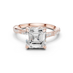 3.00 Carat Asscher Cut Lab-Grown Diamond Solitaire Ring in 14K / 18K Gold , VVS1 Clarity – SGL Certified