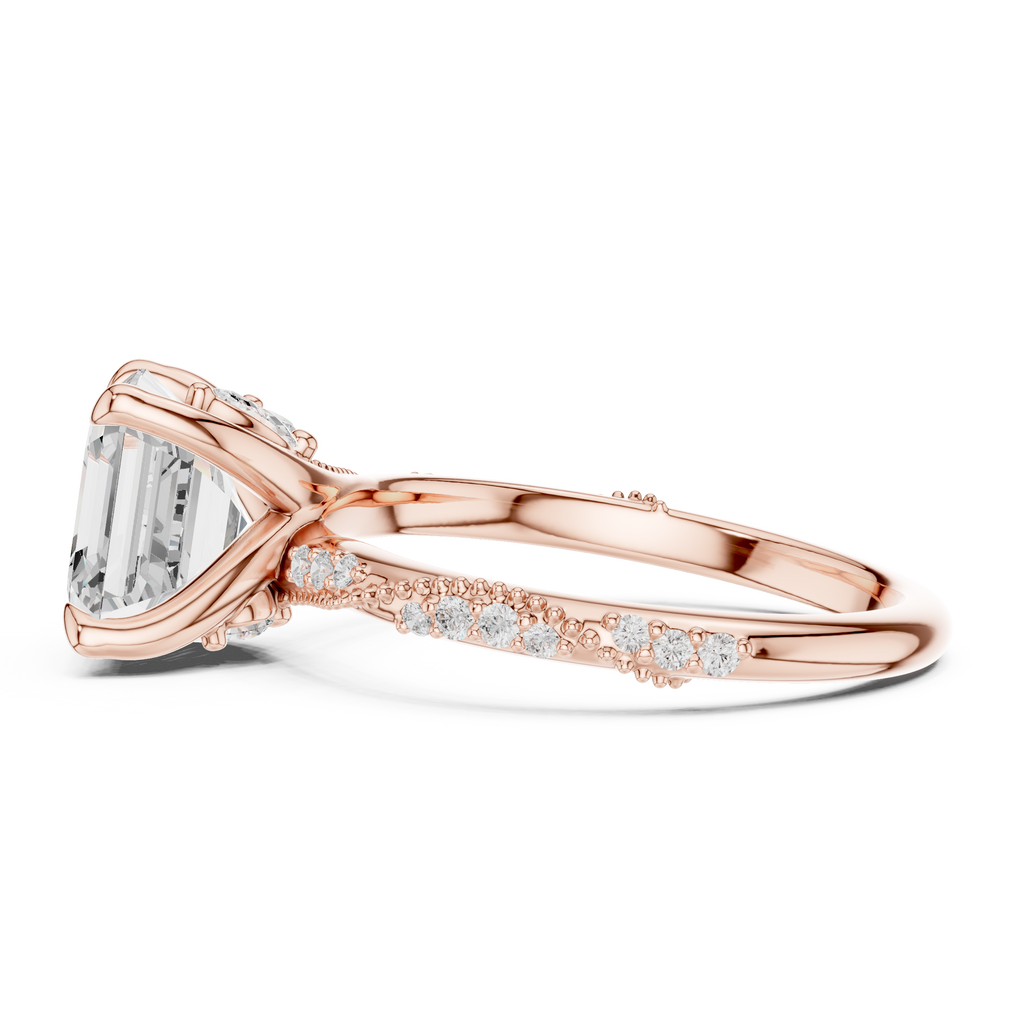 3.00 Carat Asscher Cut Lab-Grown Diamond Solitaire Ring in 14K / 18K Gold , VVS1 Clarity – SGL Certified