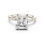3.00 Carat Asscher Cut Lab-Grown Diamond Solitaire Ring in 14K / 18K Gold , VVS1 Clarity – SGL Certified
