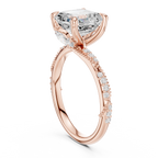 3.00 Carat Asscher Cut Lab-Grown Diamond Solitaire Ring in 14K / 18K Gold , VVS1 Clarity – SGL Certified