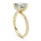 3.00 Carat Asscher Cut Lab-Grown Diamond Solitaire Ring in 14K / 18K Gold , VVS1 Clarity – SGL Certified