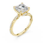 3.00 Carat Asscher Cut Lab-Grown Diamond Solitaire Ring in 14K / 18K Gold , VVS1 Clarity – SGL Certified
