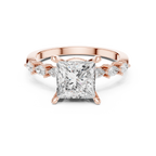 2.35 Carat Princess Cut Lab-Grown Diamond Solitaire Ring in 14K / 18K Gold , VVS1 Clarity – SGL Certified