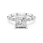 2.35 Carat Princess Cut Lab-Grown Diamond Solitaire Ring in 14K / 18K Gold , VVS1 Clarity – SGL Certified