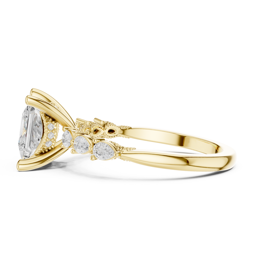 2.35 Carat Princess Cut Lab-Grown Diamond Solitaire Ring in 14K / 18K Gold , VVS1 Clarity – SGL Certified