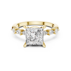 2.35 Carat Princess Cut Lab-Grown Diamond Solitaire Ring in 14K / 18K Gold , VVS1 Clarity – SGL Certified