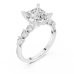 2.35 Carat Princess Cut Lab-Grown Diamond Solitaire Ring in 14K / 18K Gold , VVS1 Clarity – SGL Certified