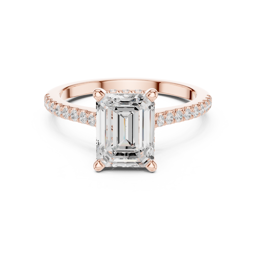 2.35 Carat Emerald Cut Lab-Grown Diamond Solitaire Ring in 14K / 18K Gold ,VVS1 Clarity – SGL Certified
