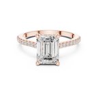 2.35 Carat Emerald Cut Lab-Grown Diamond Solitaire Ring in 14K / 18K Gold ,VVS1 Clarity – SGL Certified