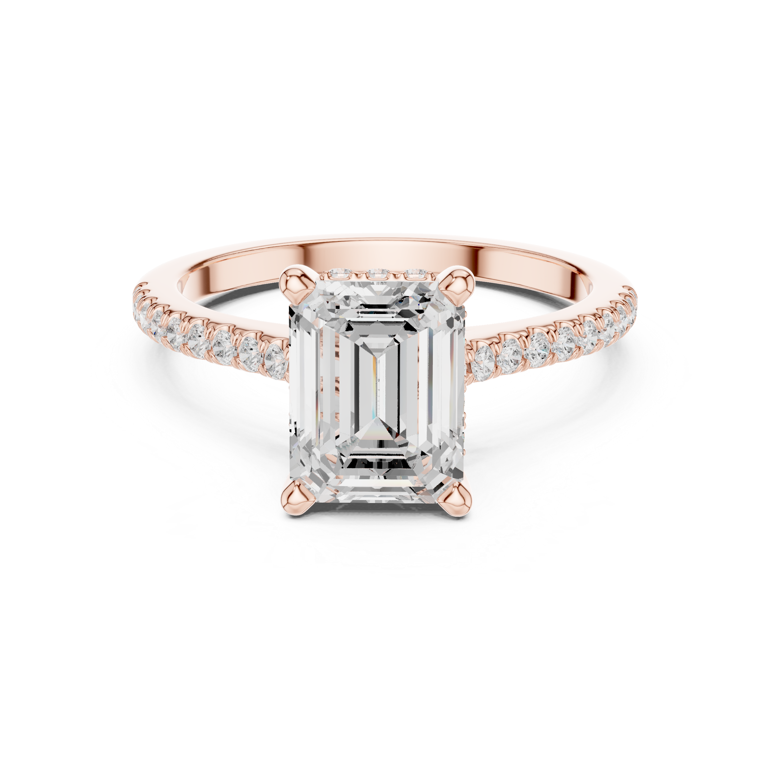 2.35 Carat Emerald Cut Lab-Grown Diamond Solitaire Ring in 14K / 18K Gold ,VVS1 Clarity – SGL Certified