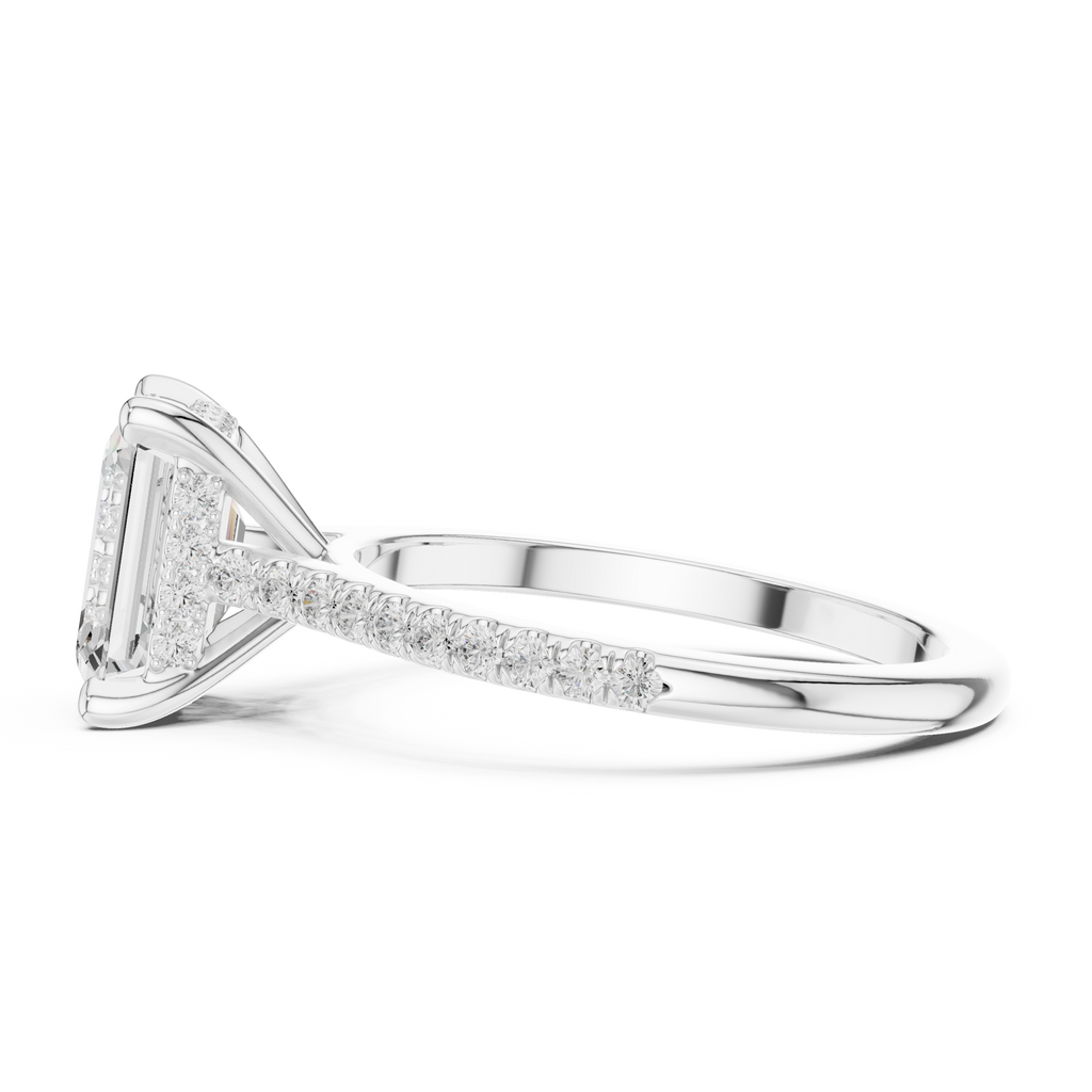 2.35 Carat Emerald Cut Lab-Grown Diamond Solitaire Ring in 14K / 18K Gold ,VVS1 Clarity – SGL Certified