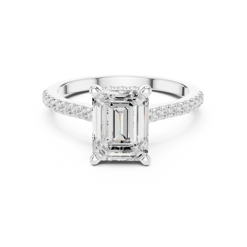 2.35 Carat Emerald Cut Lab-Grown Diamond Solitaire Ring in 14K / 18K Gold ,VVS1 Clarity – SGL Certified