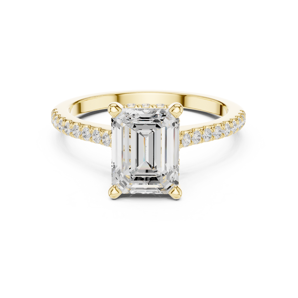 2.35 Carat Emerald Cut Lab-Grown Diamond Solitaire Ring in 14K / 18K Gold ,VVS1 Clarity – SGL Certified