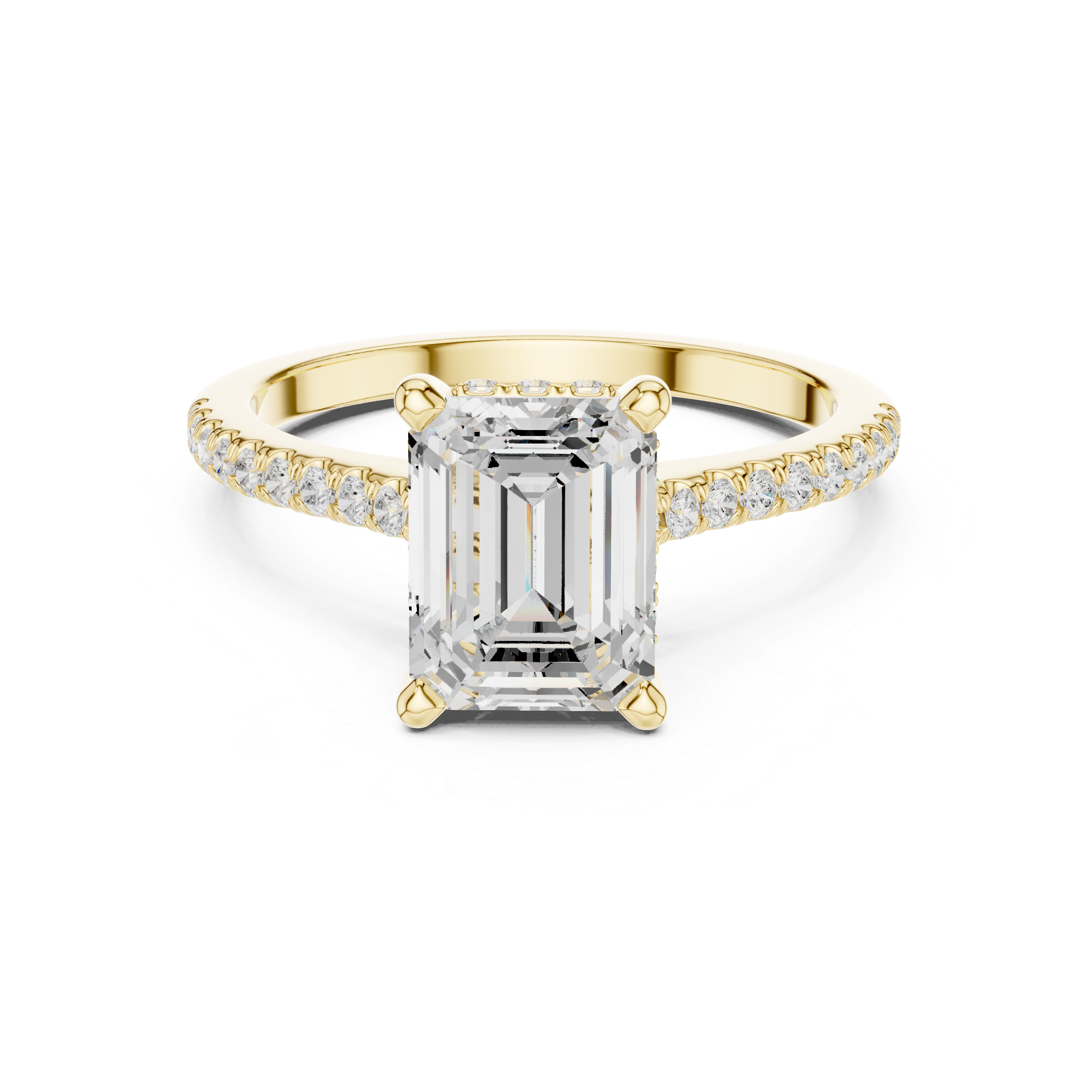 2.35 Carat Emerald Cut Lab-Grown Diamond Solitaire Ring in 14K / 18K Gold ,VVS1 Clarity – SGL Certified