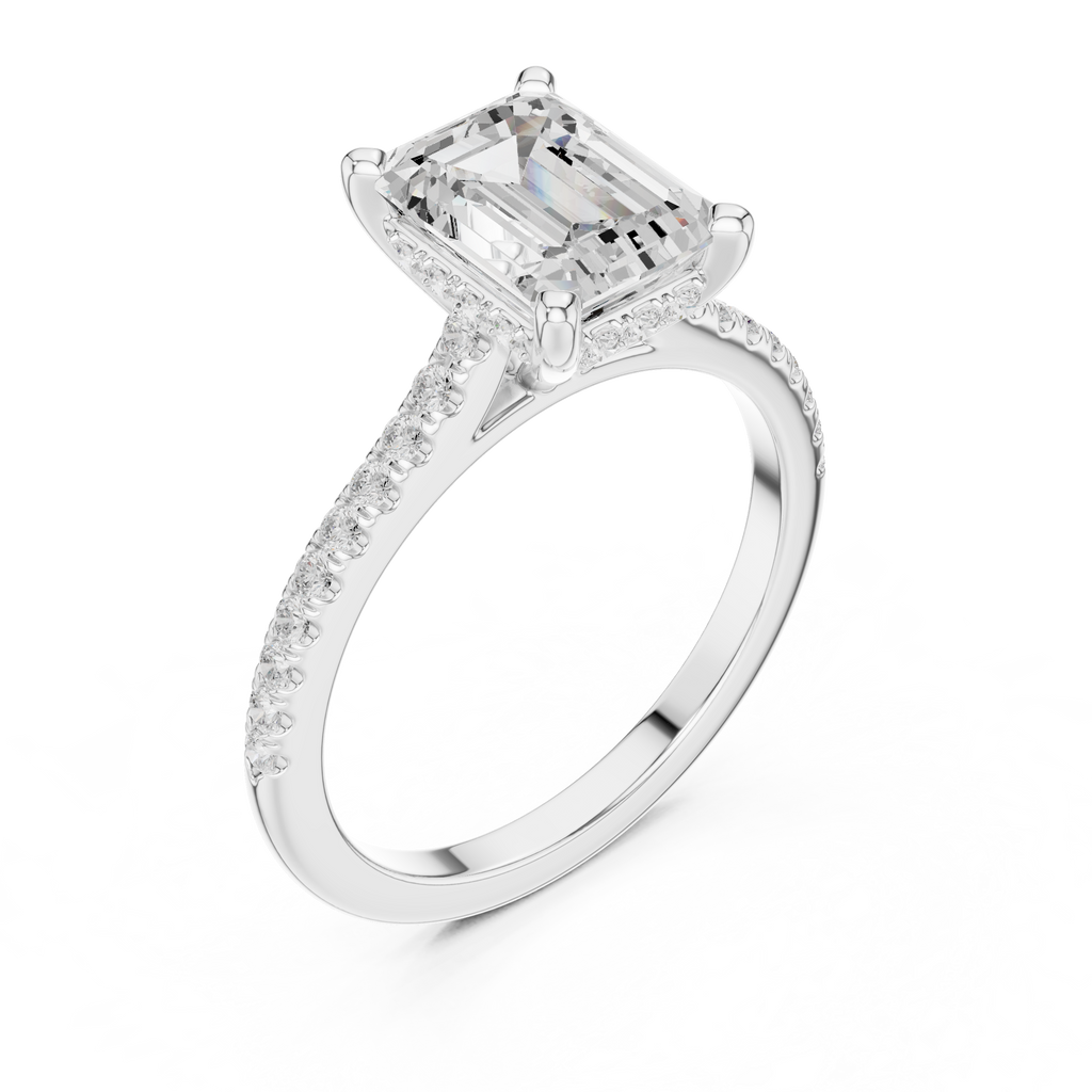 2.35 Carat Emerald Cut Lab-Grown Diamond Solitaire Ring in 14K / 18K Gold ,VVS1 Clarity – SGL Certified