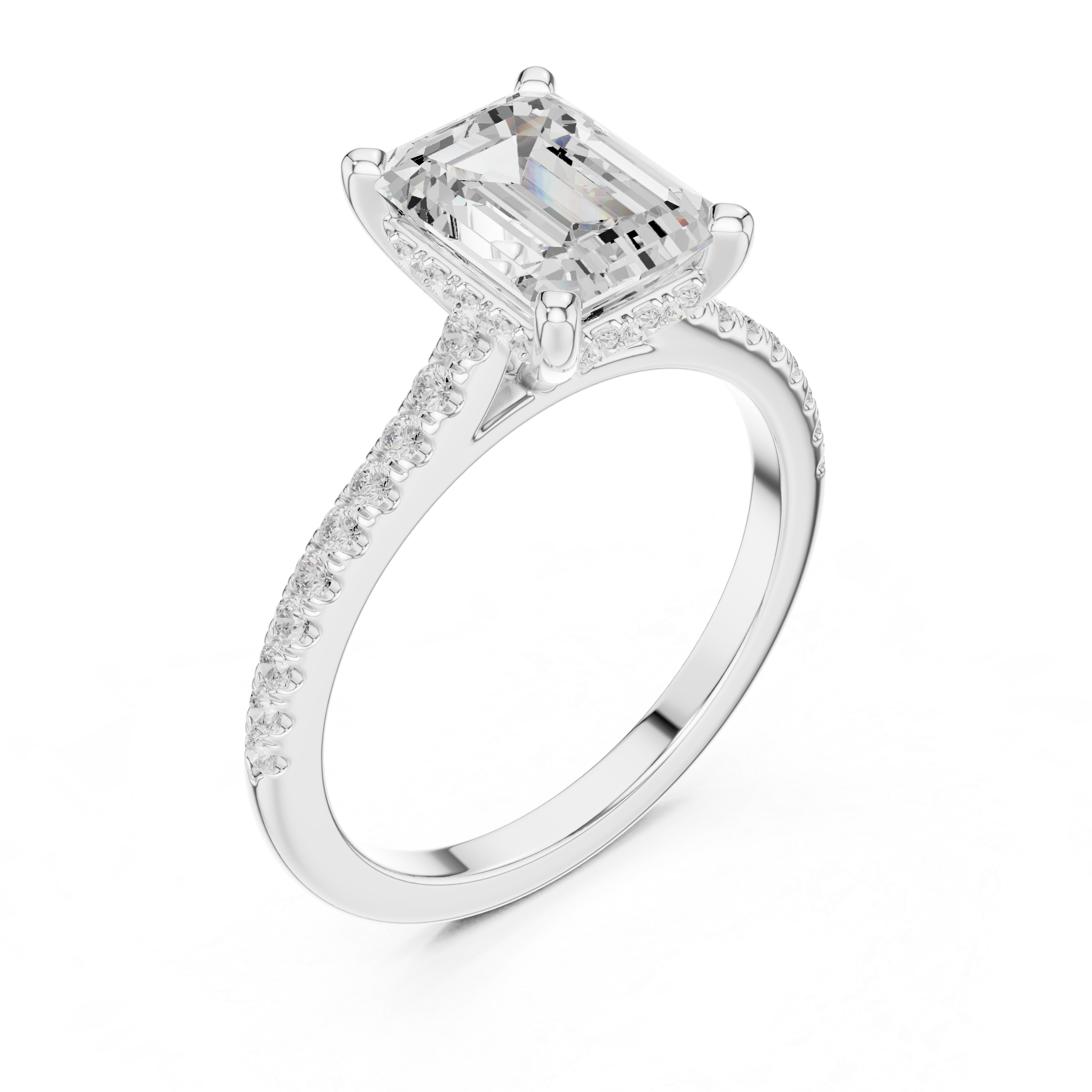 2.35 Carat Emerald Cut Lab-Grown Diamond Solitaire Ring in 14K / 18K Gold ,VVS1 Clarity – SGL Certified
