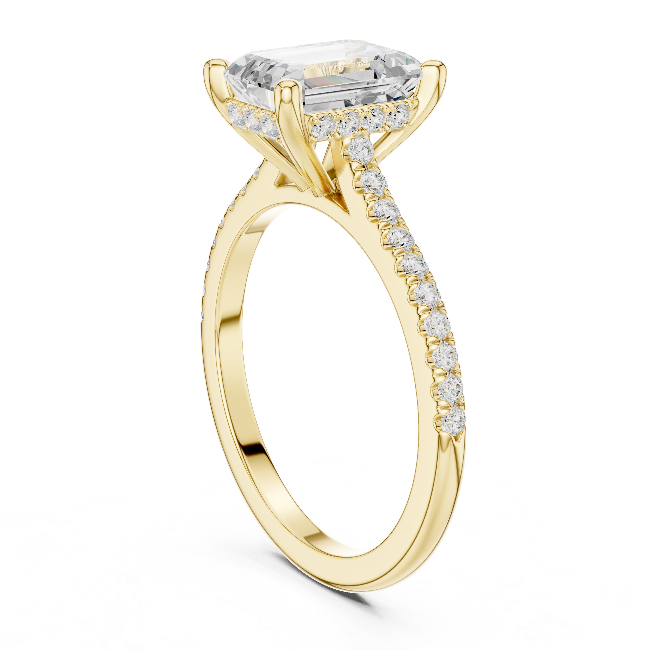 2.35 Carat Emerald Cut Lab-Grown Diamond Solitaire Ring in 14K / 18K Gold ,VVS1 Clarity – SGL Certified
