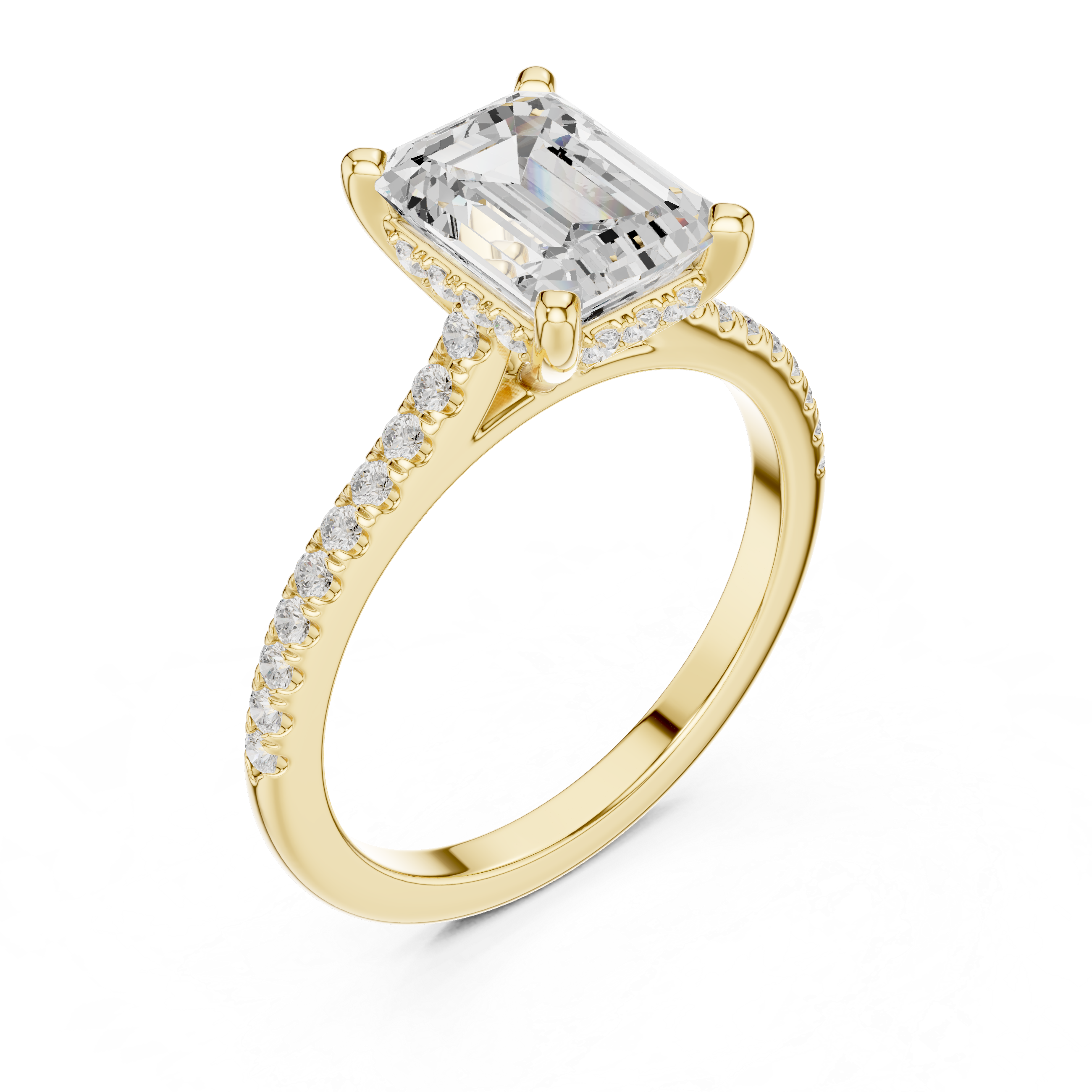 2.35 Carat Emerald Cut Lab-Grown Diamond Solitaire Ring in 14K / 18K Gold ,VVS1 Clarity – SGL Certified