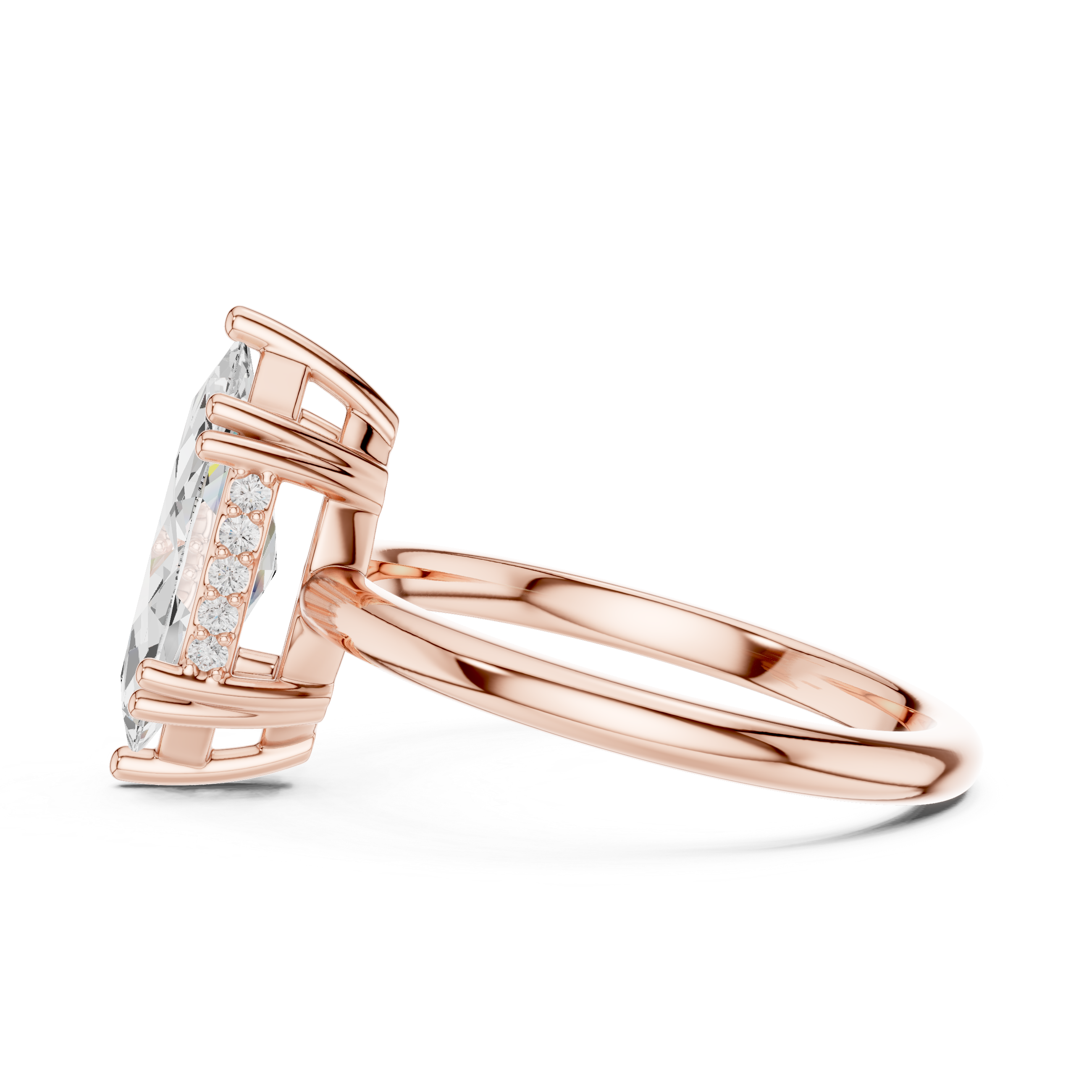 2.10 Carat Marquise Cut Lab-Grown Diamond Solitaire Ring in 14K / 18K Gold , VVS1 Clarity – SGL Certified