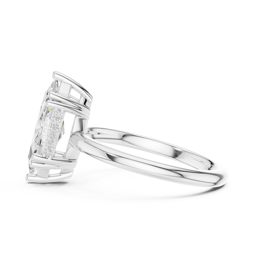 2.10 Carat Marquise Cut Lab-Grown Diamond Solitaire Ring in 14K / 18K Gold , VVS1 Clarity – SGL Certified