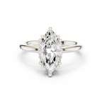 2.10 Carat Marquise Cut Lab-Grown Diamond Solitaire Ring in 14K / 18K Gold , VVS1 Clarity – SGL Certified